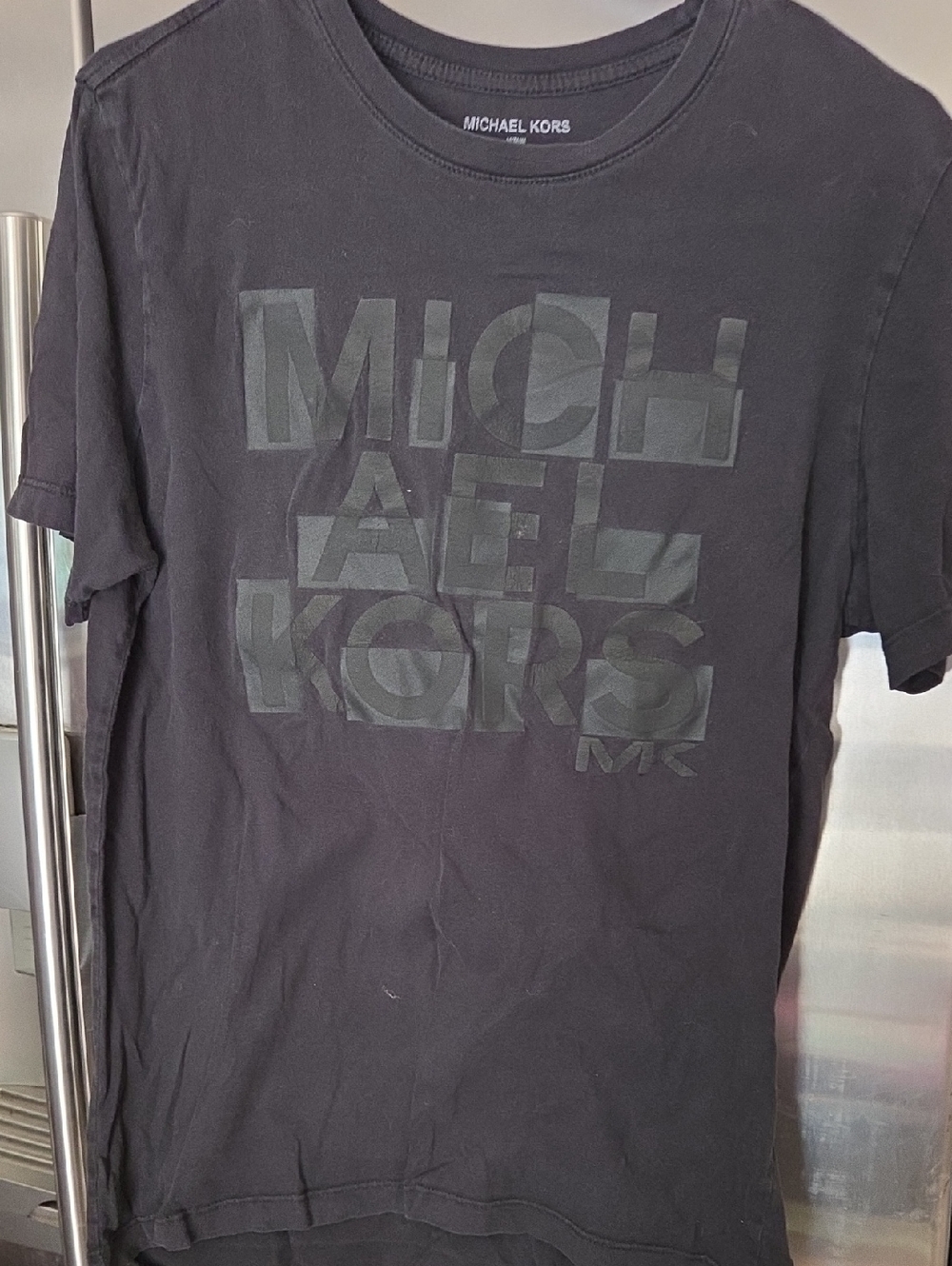 Michael Kors Black Short-Sleeve Logo Graphic Tee
